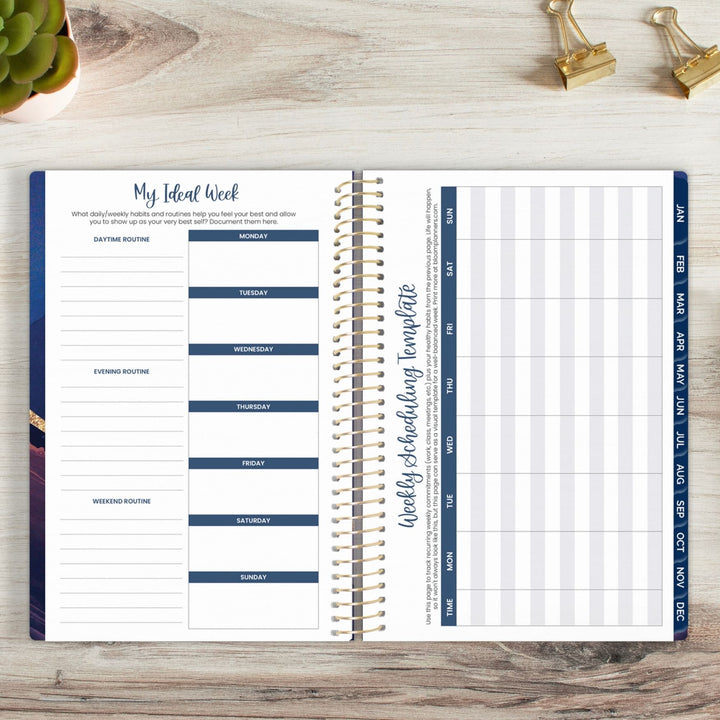 2024 Soft Cover Planner, 5.5" x 8.25", Midnight Mountains