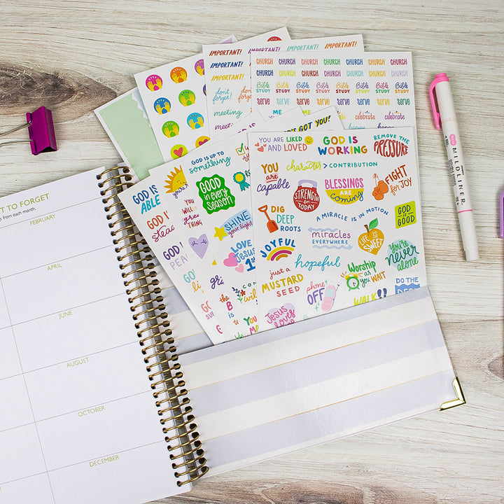 Planner Stickers, Cleerely Stated x bloom, Rooted in Faith Pack