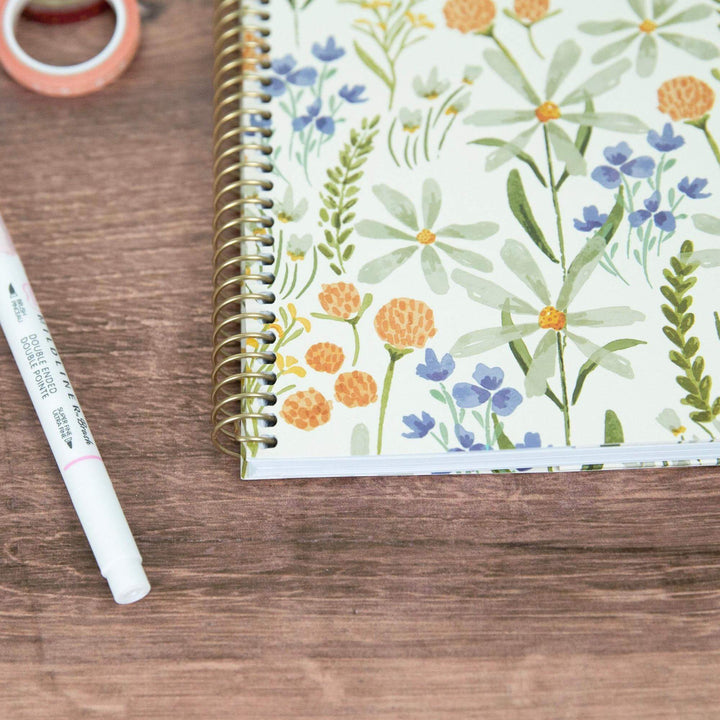 2025-26 Soft Cover Planner, 8.5" x 11", Whimsical Wildflowers