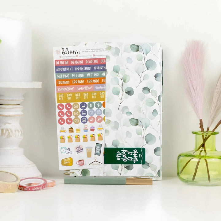 2026-27 Soft Cover Planner, 5.5" x 8.25" | Boho Greenery - bloom daily planners