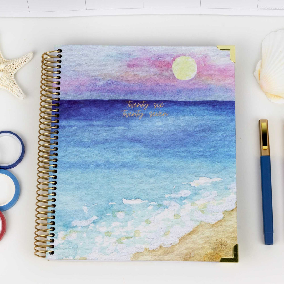 2026–27 Vision Goal Planner, 7.5" x 9" | Coastal Calm - bloom daily planners