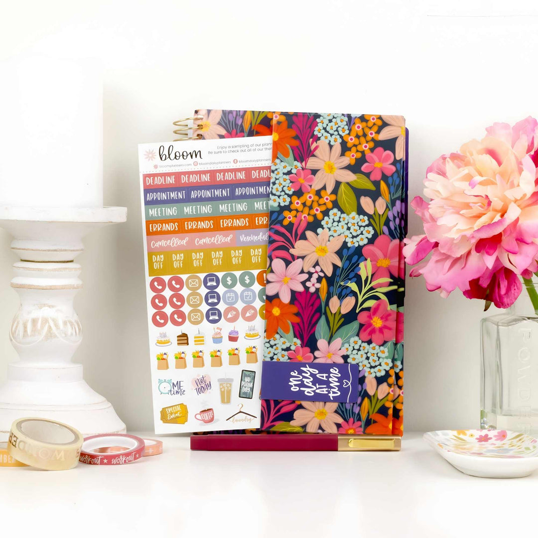 2026–27 Soft Cover Planner, 5.5" x 8.25" | Floral Fiesta - bloom daily planners