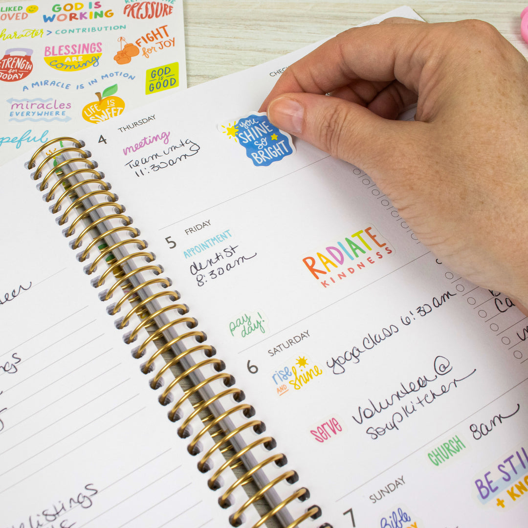 Planner Stickers, Cleerely Stated x bloom, Rooted in Faith Pack