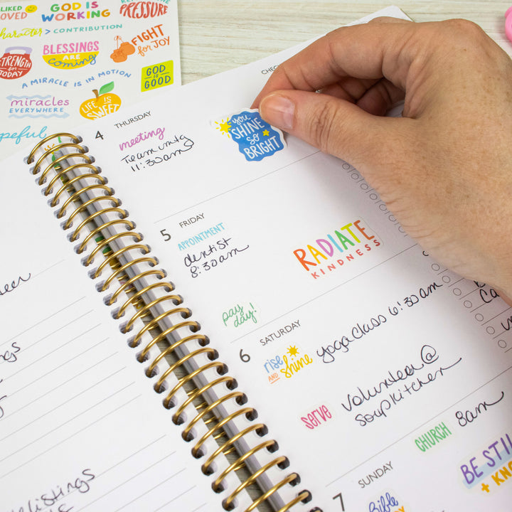 Planner Stickers, Cleerely Stated x bloom, Rooted in Faith Pack