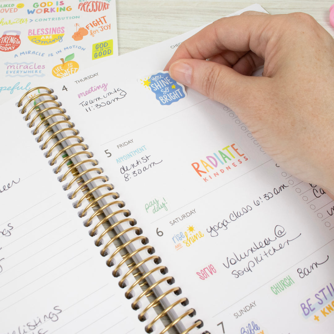 Planner Stickers, Cleerely Stated x bloom, Rooted in Faith Pack
