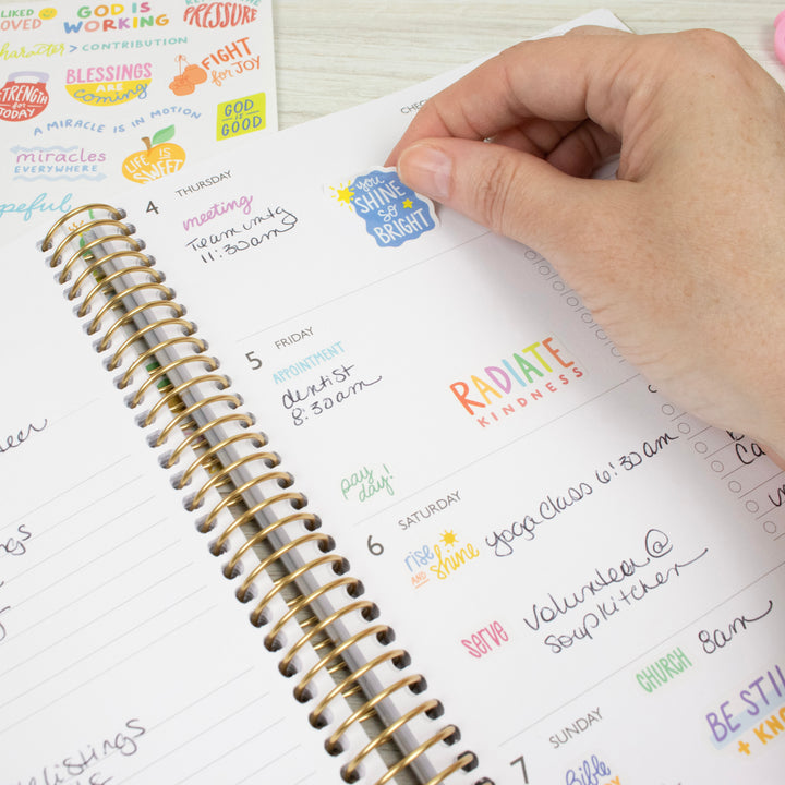 Planner Stickers, Cleerely Stated x bloom, Rooted in Faith Pack
