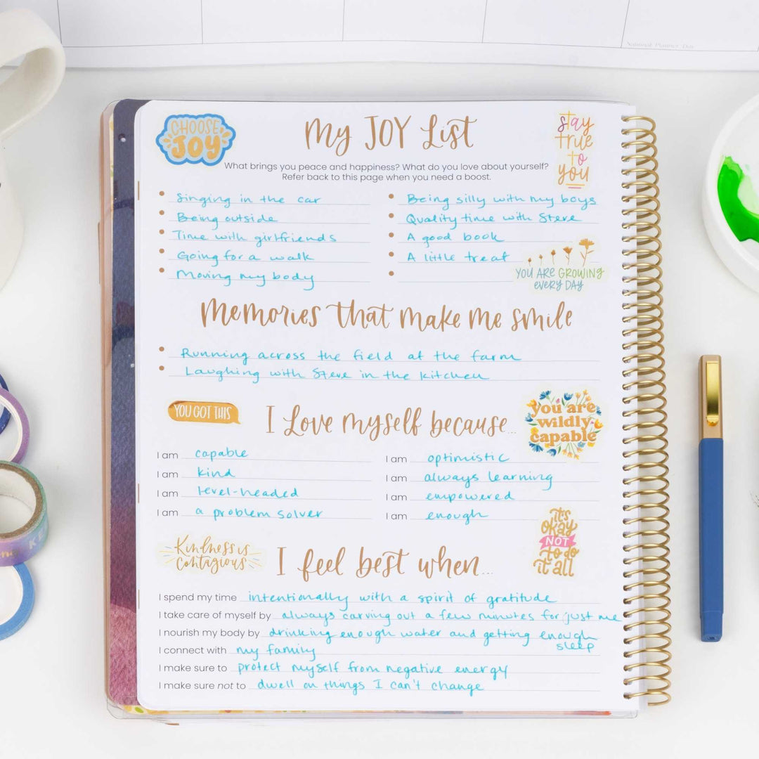 Undated Ultimate Planner & Calendar, Interchangeable Cover - bloom daily planners