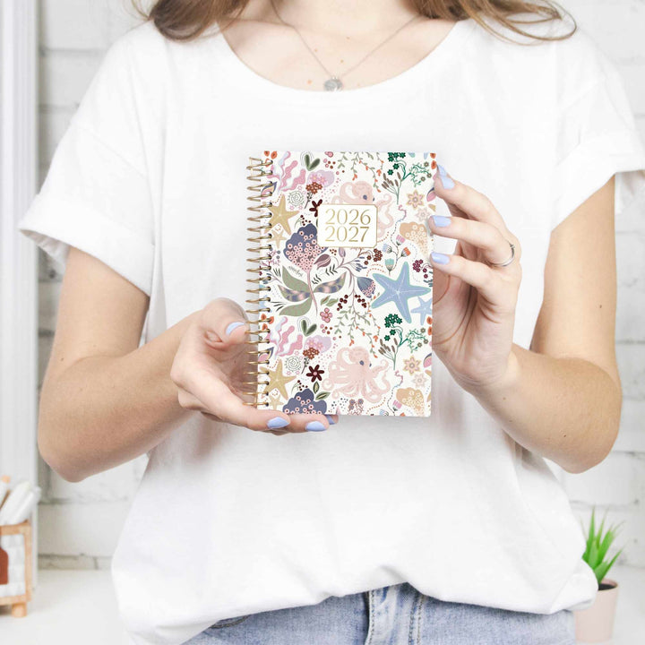 2026–27 Soft Cover Planner, 4" x 6" | Seaside Whimsy - bloom daily planners