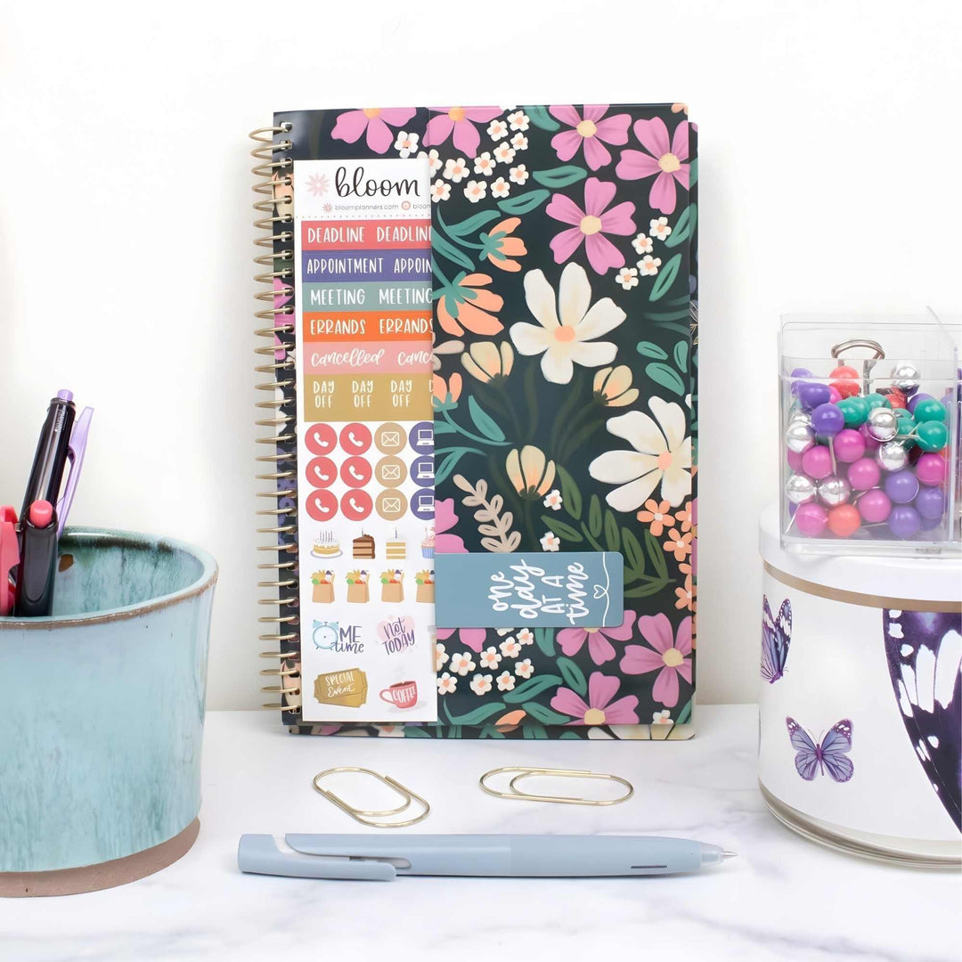 2026-27 Soft Cover Planner, 5.5" x 8.25" | Blooming Wildly - bloom daily planners