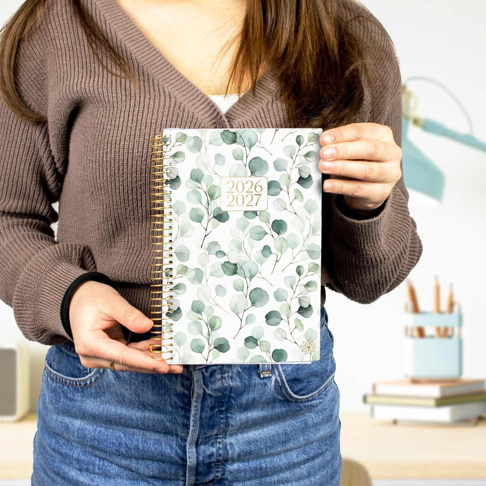 2026-27 Soft Cover Planner, 5.5" x 8.25" | Boho Greenery - bloom daily planners