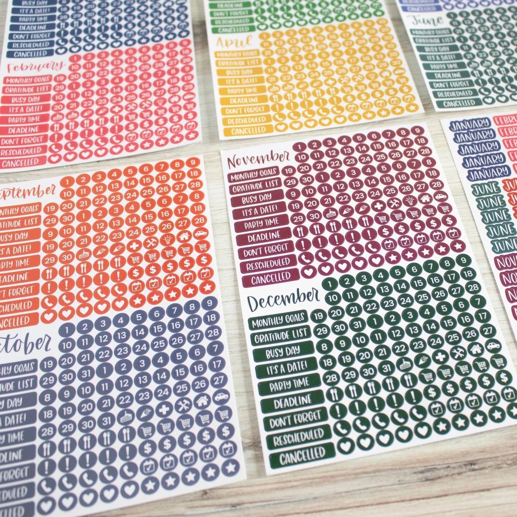 Calendar Essentials Sticker Pack by bloom daily planners®