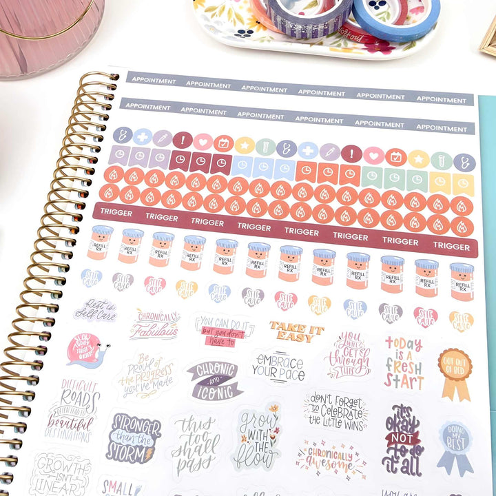 Chronic Illness Planner | Brushstroke Blooms - bloom daily planners