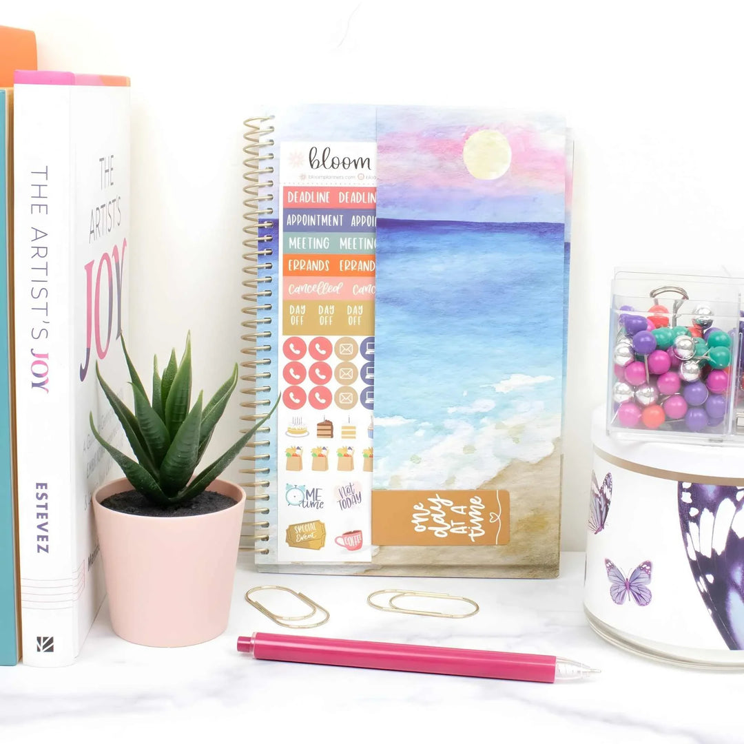 2026–27 Soft Cover Planner, 5.5" x 8.25" | Coastal Calm - bloom daily planners