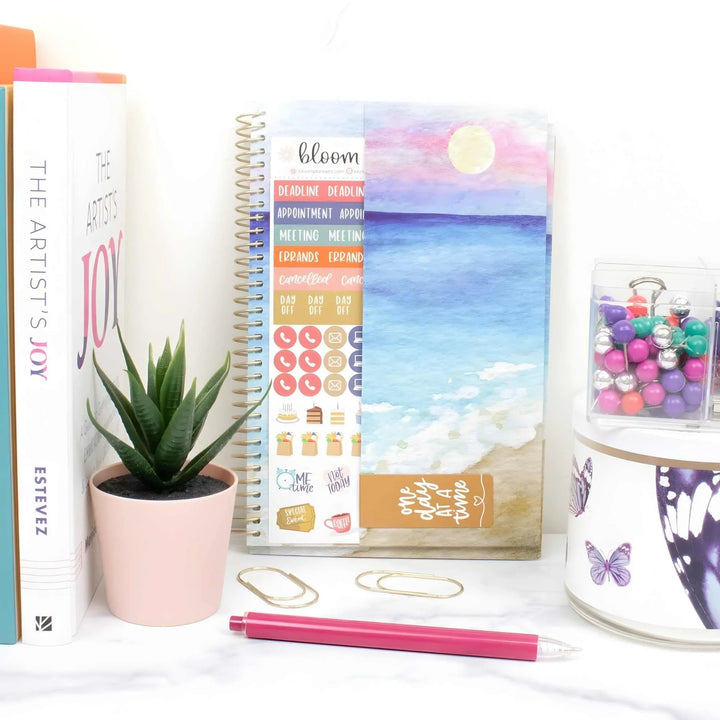2026–27 Soft Cover Planner, 5.5" x 8.25" | Coastal Calm - bloom daily planners