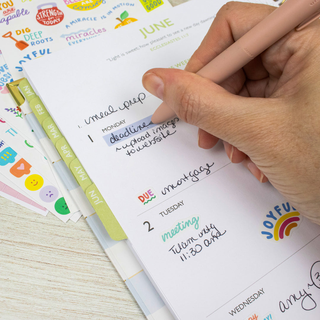Planner Stickers, Cleerely Stated x bloom, Rooted in Faith Pack
