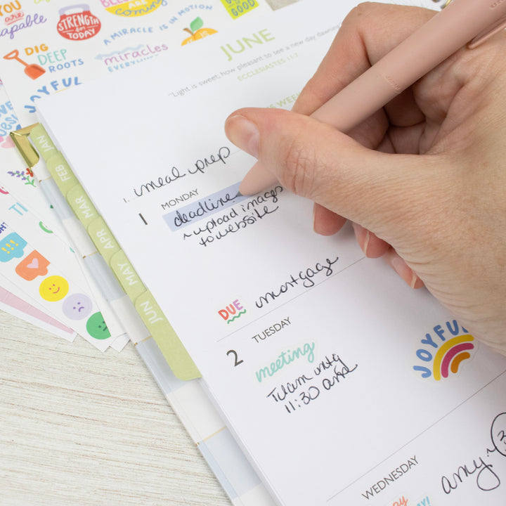 Planner Stickers, Cleerely Stated x bloom, Rooted in Faith Pack