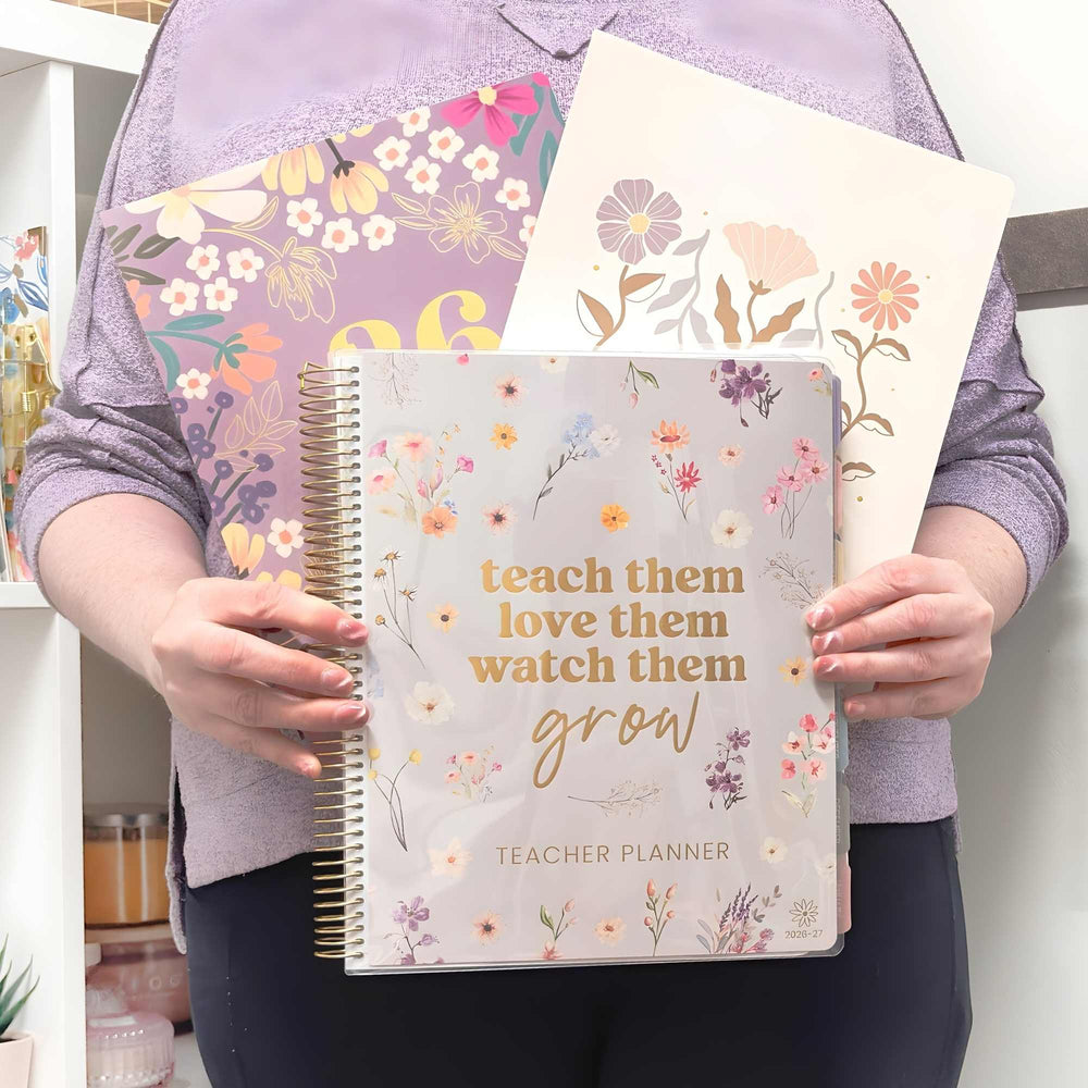 2026-27 Teacher Planner | Cool Tones | Interchangeable Cover - bloom daily planners