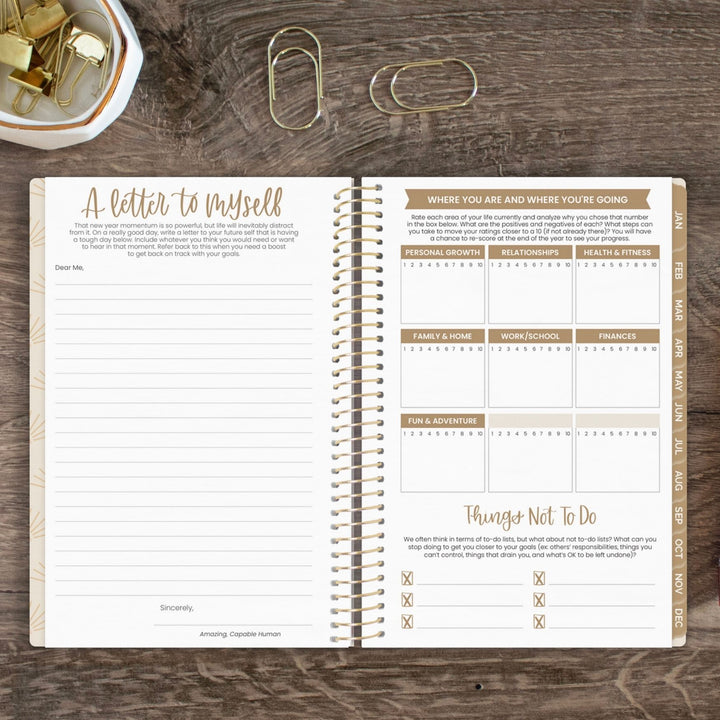2024 Soft Cover Planner, 5.5" x 8.25", Cleerely Stated