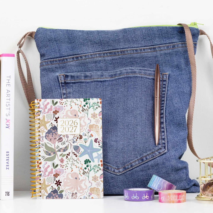 2026–27 Soft Cover Planner, 4" x 6" | Seaside Whimsy - bloom daily planners