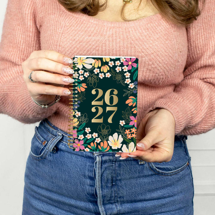 2026-27 Soft Cover Planner, 4" x 6" | Blooming Wildly - bloom daily planners