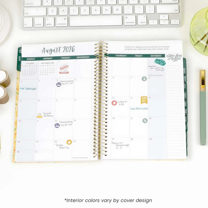 2026–27 Soft Cover Planner, 5.5" x 8.25" | Checkered - bloom daily planners
