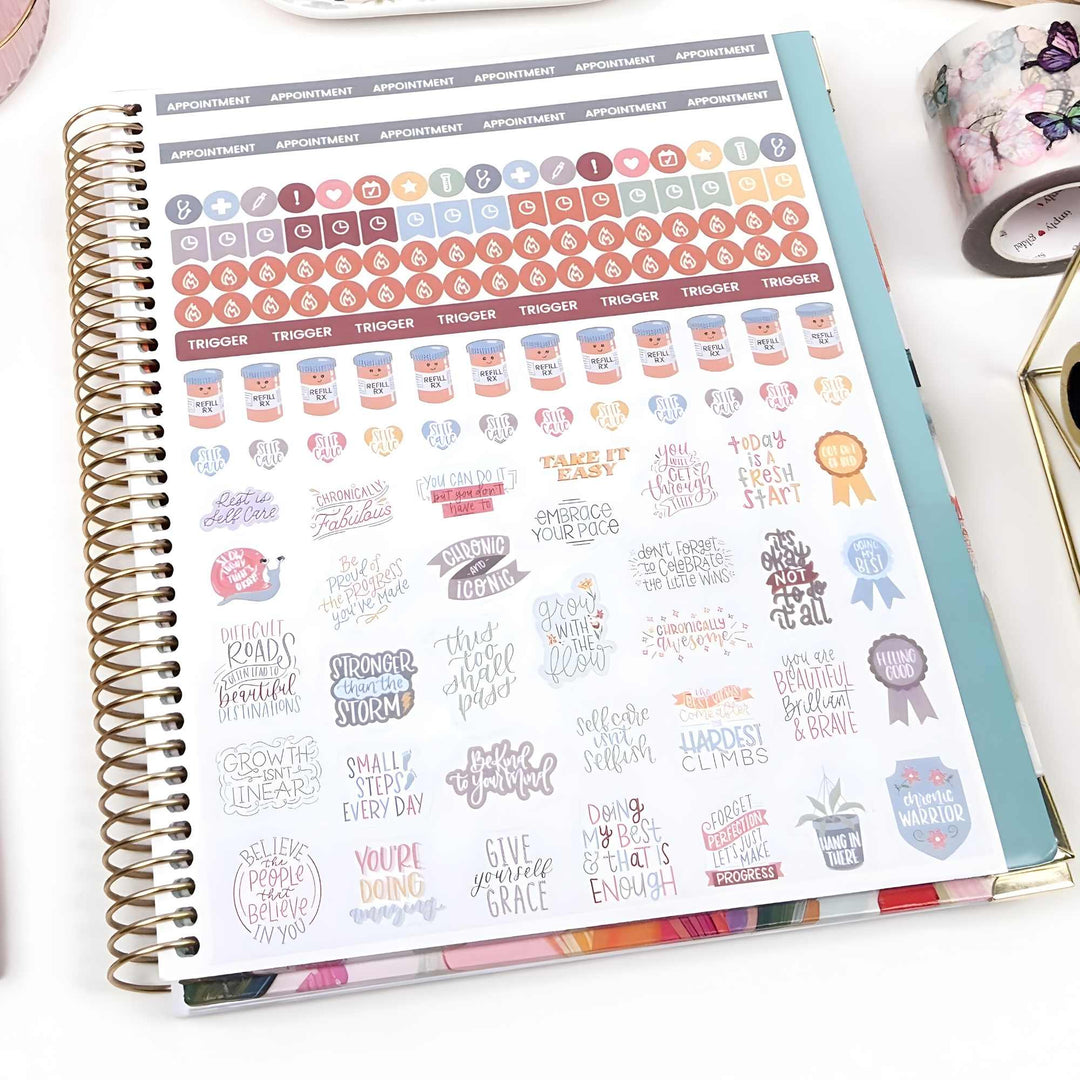Chronic Illness Planner | Brushstroke Blooms - bloom daily planners