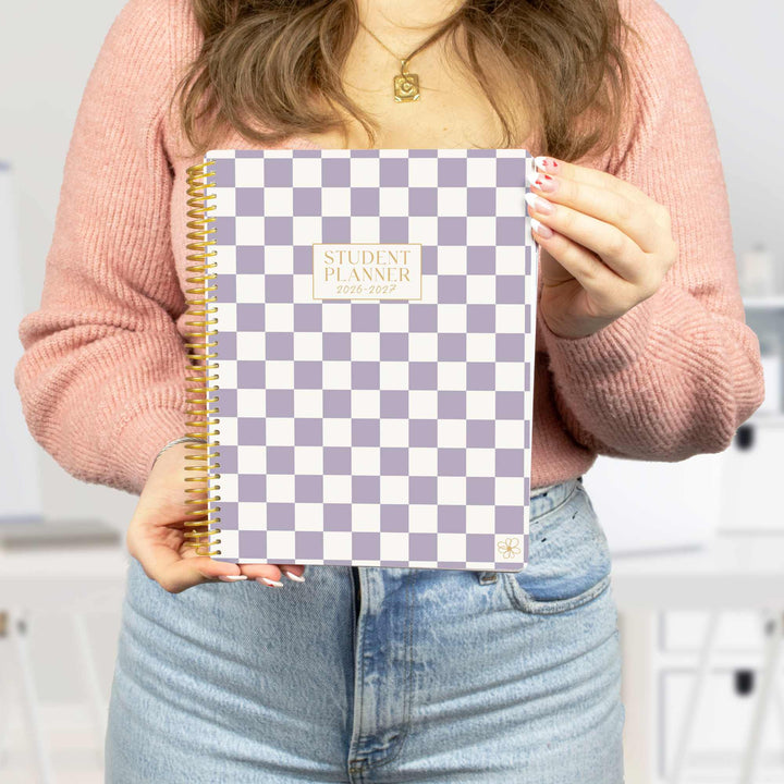 2026–27 Daisy Column Academic Planner, 7" x 9" | Checkered - bloom daily planners