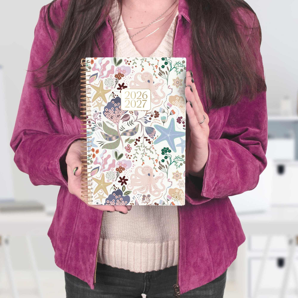 2026–27 Soft Cover Planner, 5.5" x 8.25" | Seaside Whimsy - bloom daily planners