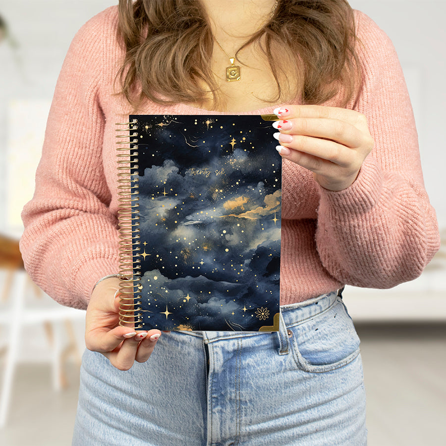 2026 Hard Cover Planner, 5.5" x 8.25", Midnight Sky