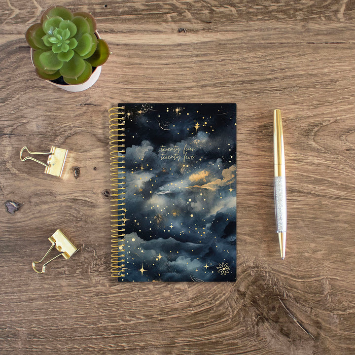 2024-25 Soft Cover Planner, 4" x 6", Midnight Sky