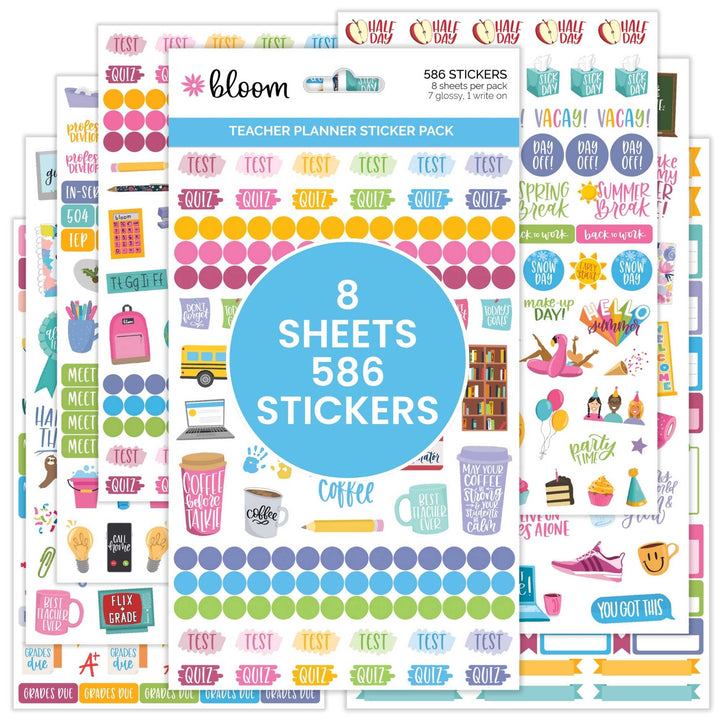 Planner Sticker Pack, Teacher