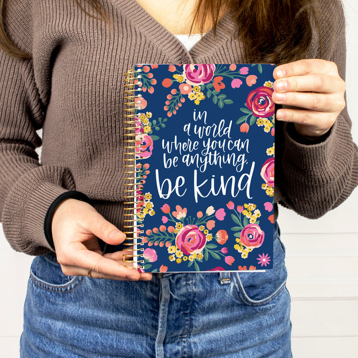 Undated Soft Cover Planner, 5.5" x 8.25", Be Kind