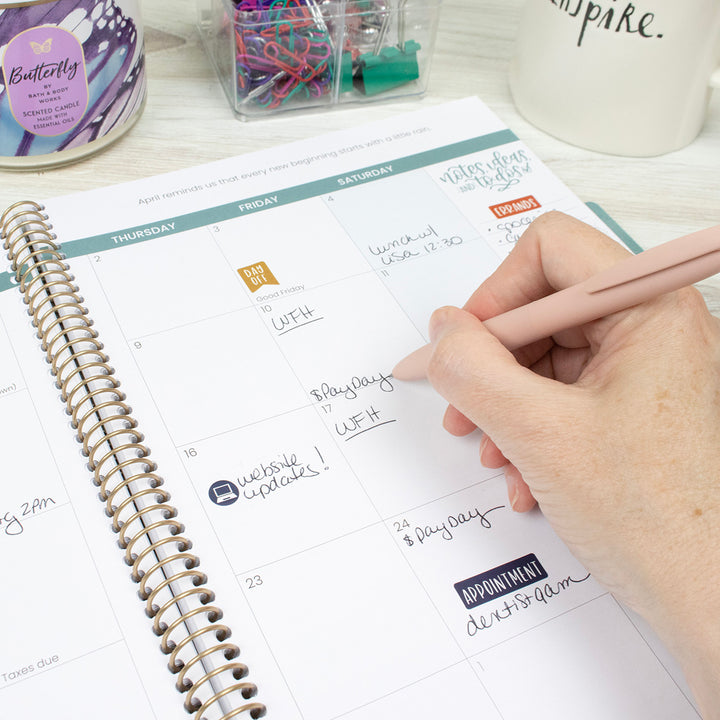 2026 Soft Cover Planner, 8.5" x 11", Blooming Wildly