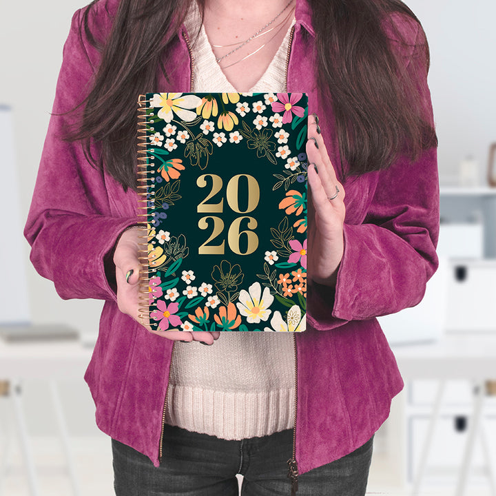 2026 Soft Cover Planner, 5.5" x 8.25", Blooming Wildly
