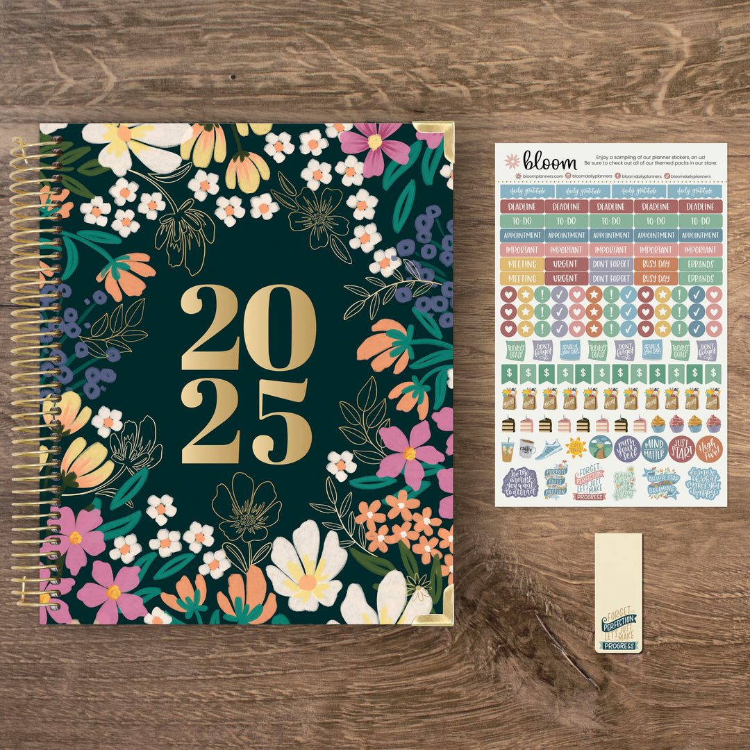 2025 Vision Planner, 7.5" x 9", Blooming Wildly