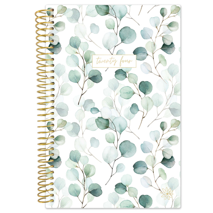 2024-25 Soft Cover Planner, 4" x 6", Boho Greenery