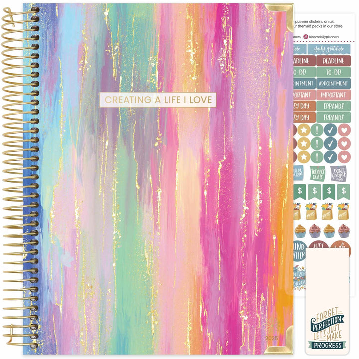 2025 Hard Cover Planner, 8.5" x 11", Creating A Life I Love