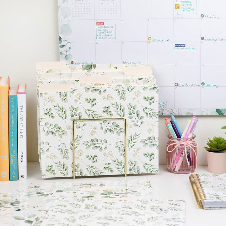 File Folder Set, Eucalyptus, 12 Pack
