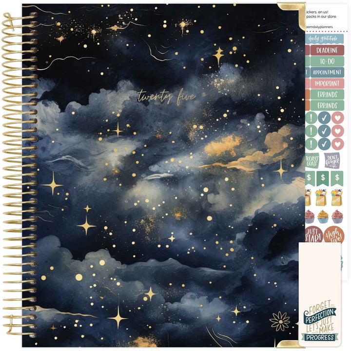 2025 Vision Planner, 7.5" x 9", Midnight Sky