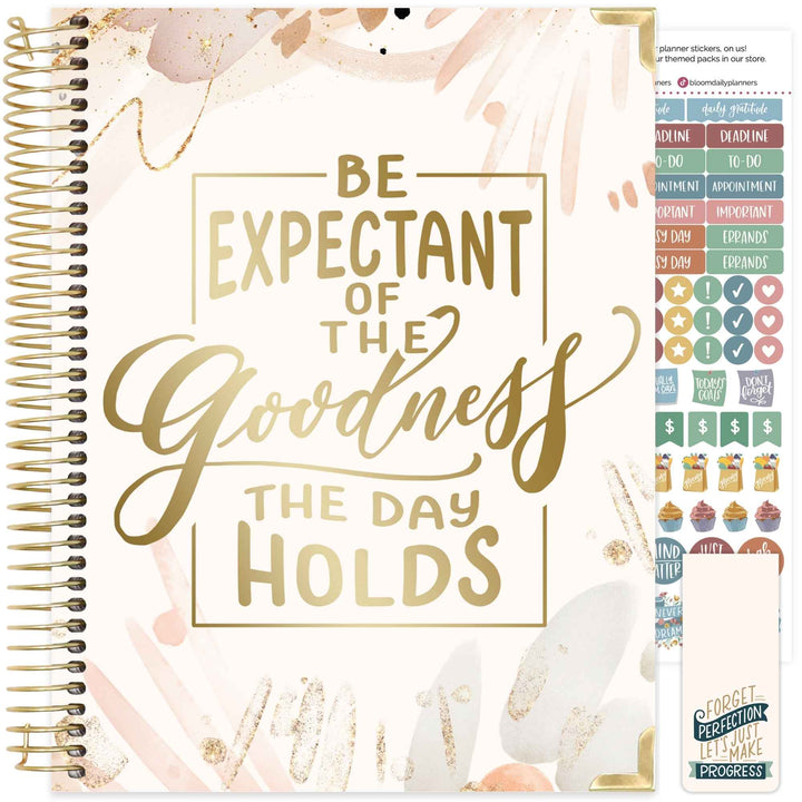 2025 Hard Cover Planner, 8.5" x 11", Moments of Grace