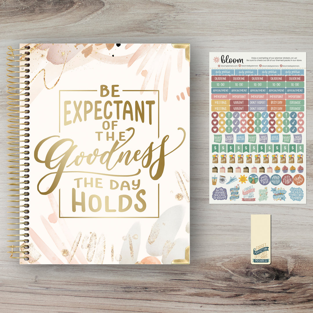 2025 Hard Cover Planner, 8.5" x 11", Moments of Grace