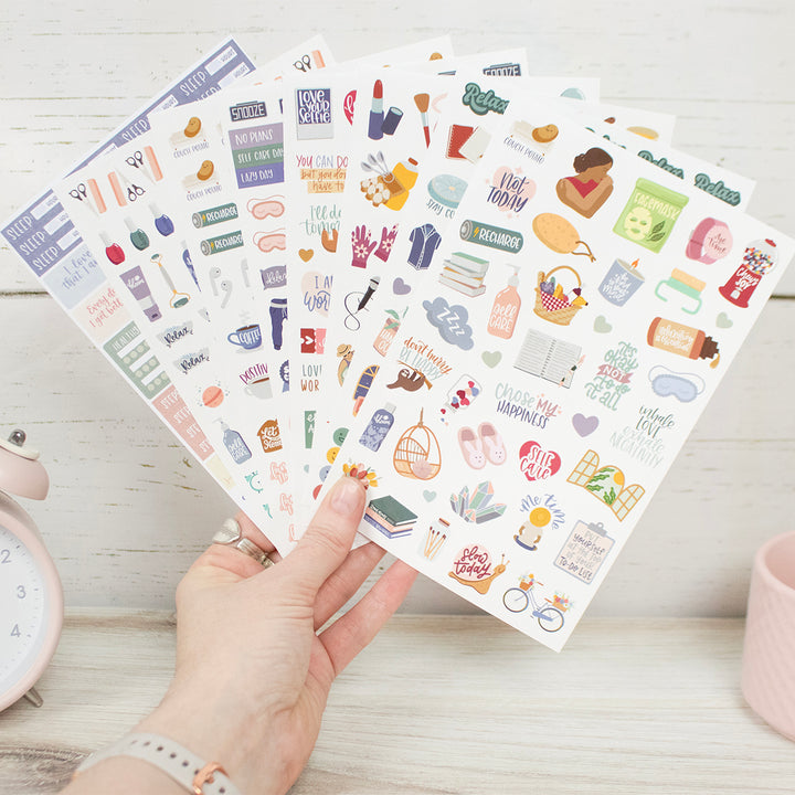 Planner Sticker Pack, Rest is Self-Care