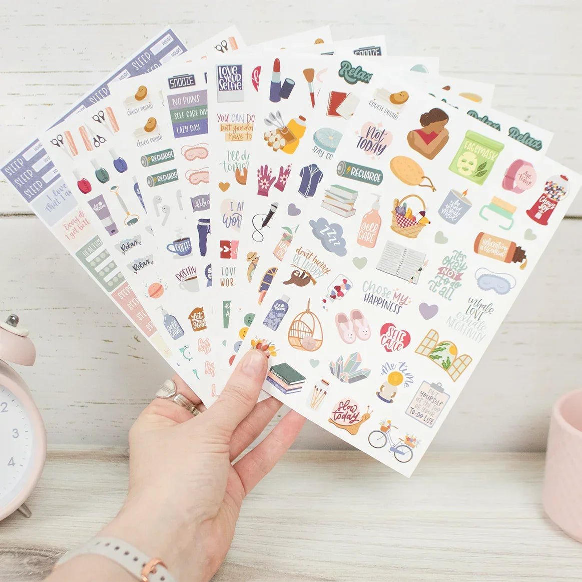Rest Stickers Rest is Self-Care Planner Sticker Pack for Organization – bloom daily ...
