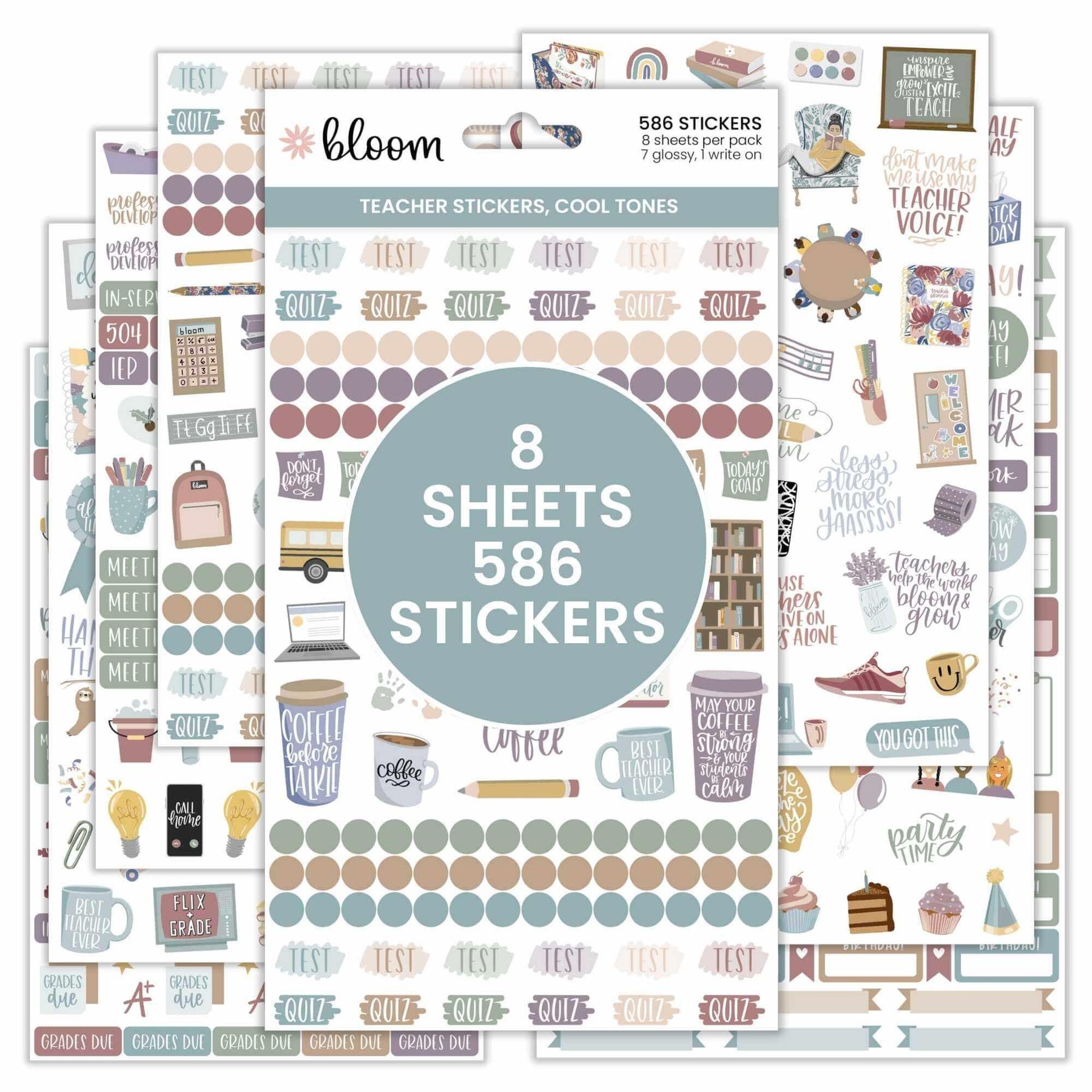 Educators File Sticker Teacher Sticker Pack |Stickers for Educators & Homeschoolers – bloom ...
