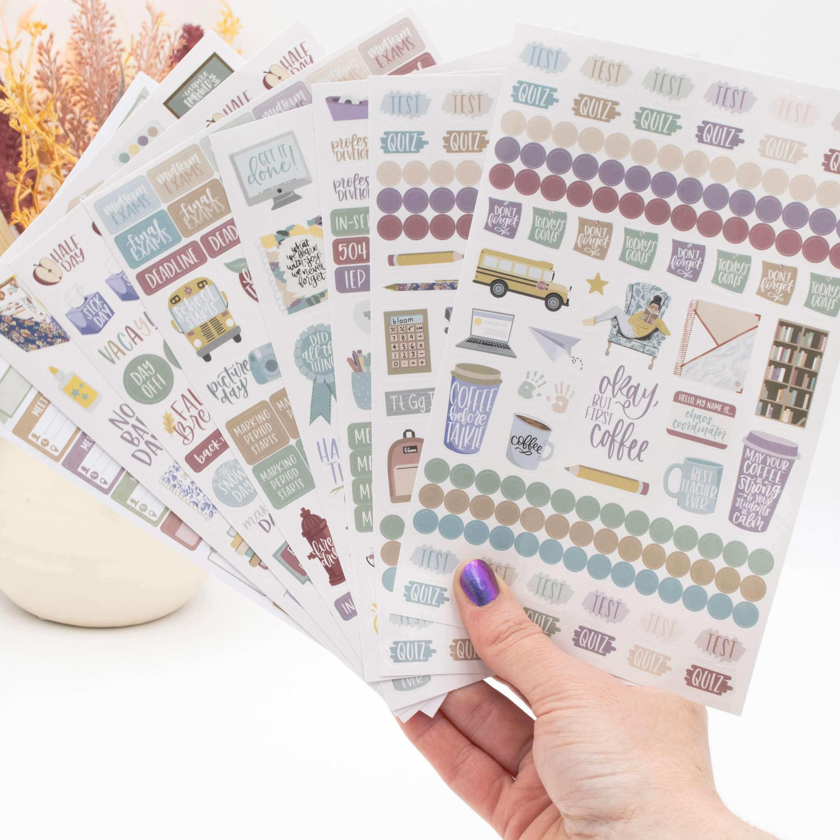 Educators File Sticker Teacher Sticker Pack |Stickers for Educators & Homeschoolers – bloom ...