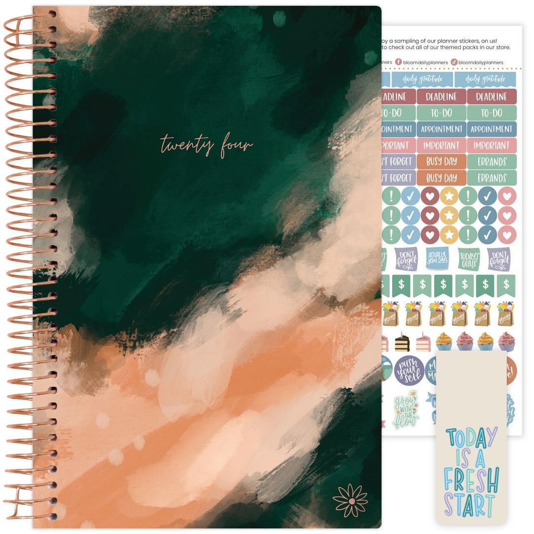 Daily Planner 2024 Page a Day - Business Planner A5 Day Planner 2024, Daily  Hourly Planner 2024, 365 Day Journal Planner with Monthly Tabs and