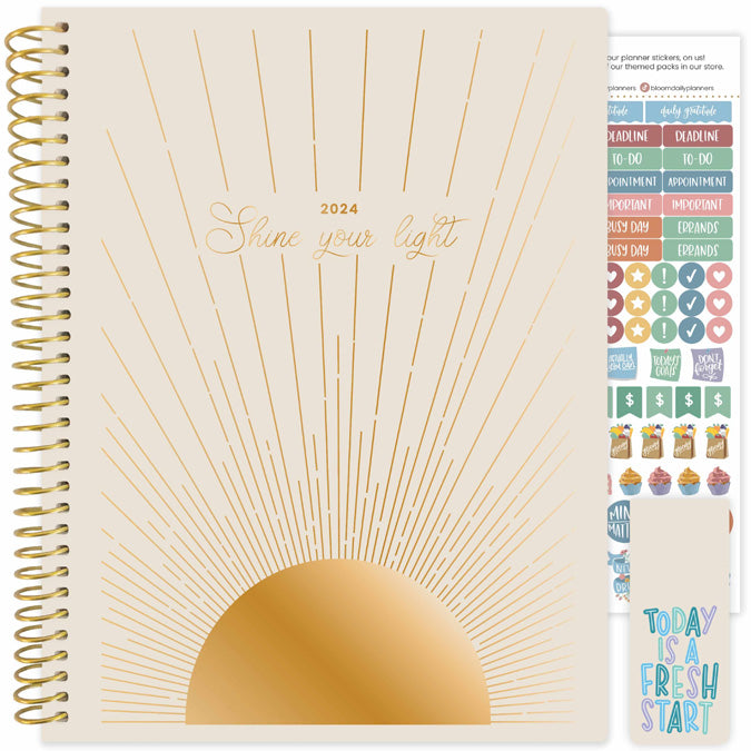 Cover　x　Cleerely　Planner,　daily　Stated　bloom　–　8.5
