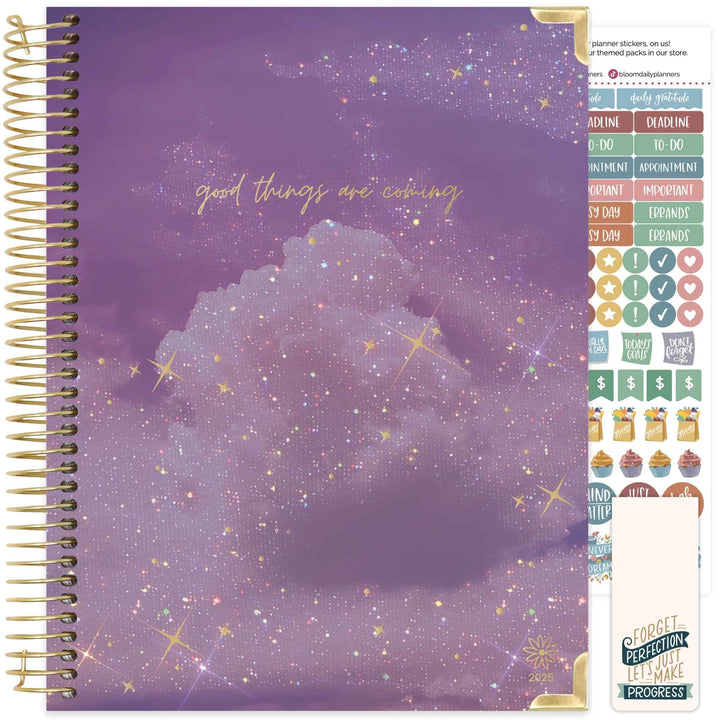 2025 Hard Cover Planner, 8.5" x 11", Good Things are Coming