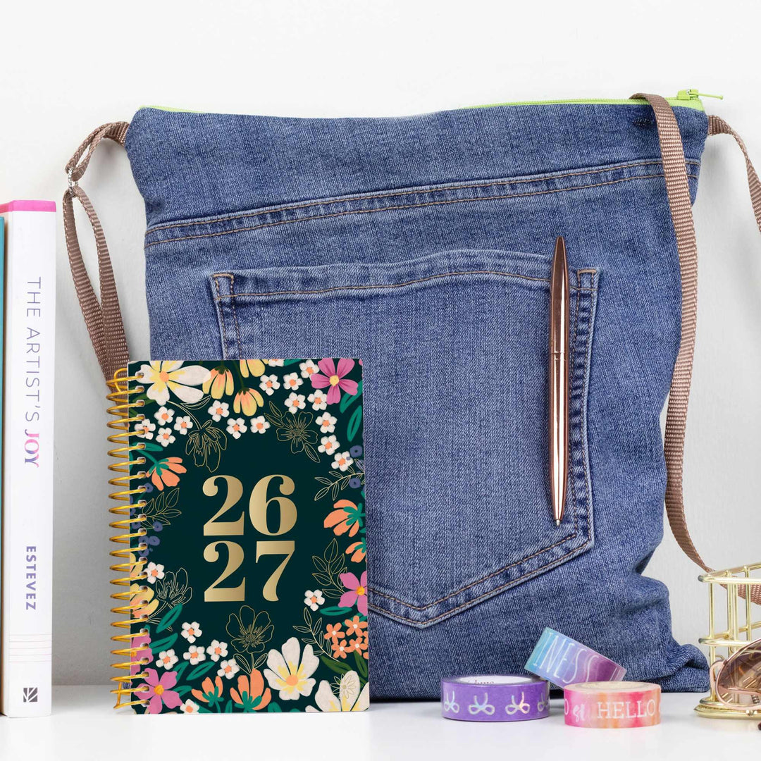 2026-27 Soft Cover Planner, 4" x 6" | Blooming Wildly - bloom daily planners