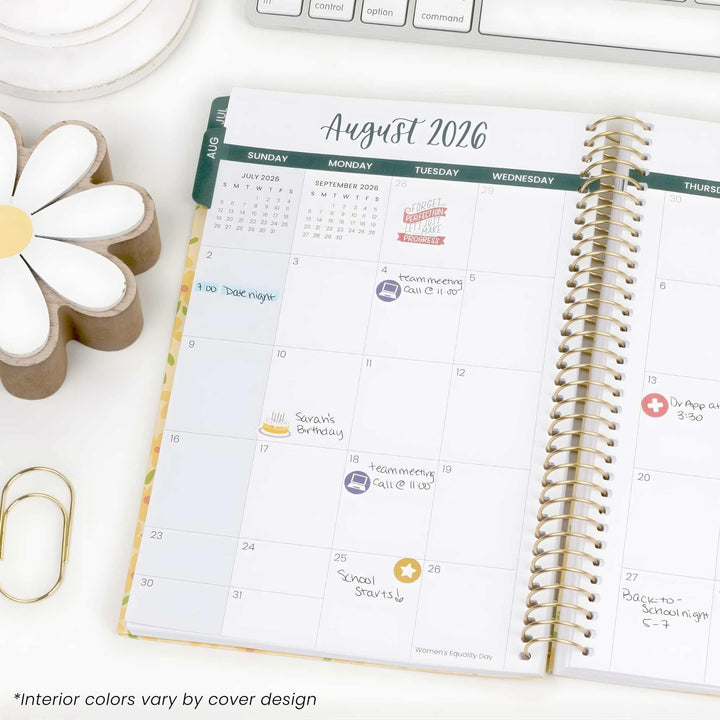 2026–27 Soft Cover Planner, 5.5" x 8.25" | Checkered - bloom daily planners